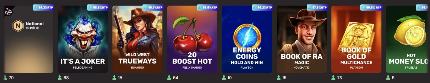 Juegos Principales del Casino Nacional